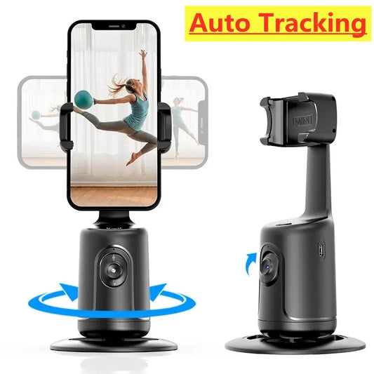 Auto Face Tracking Stand, 360° Rotation Smart Phone Holder